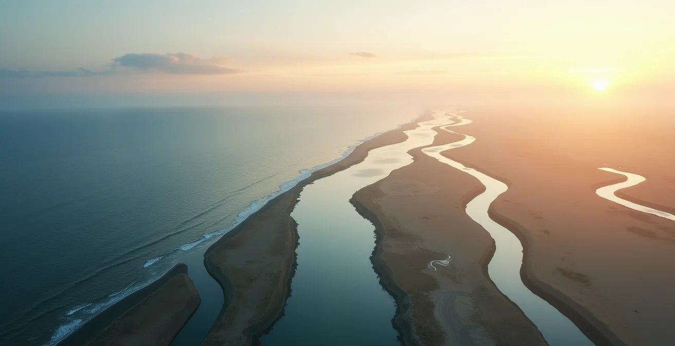 Visual metaphor showing the separation of exploratory and confirmatory data analysis phases